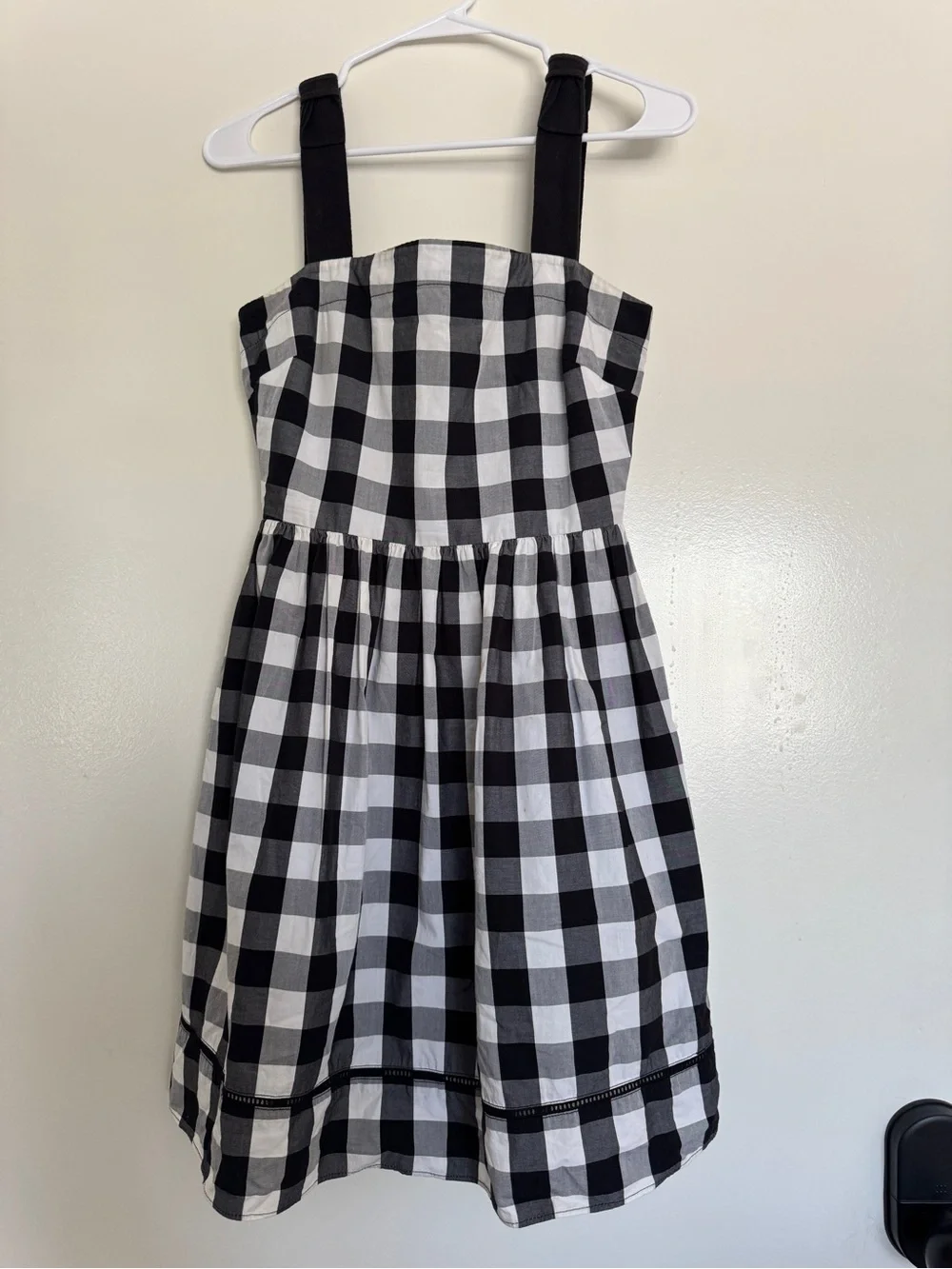 Kate Spade Black & White Gingham Sundress – Size 0
